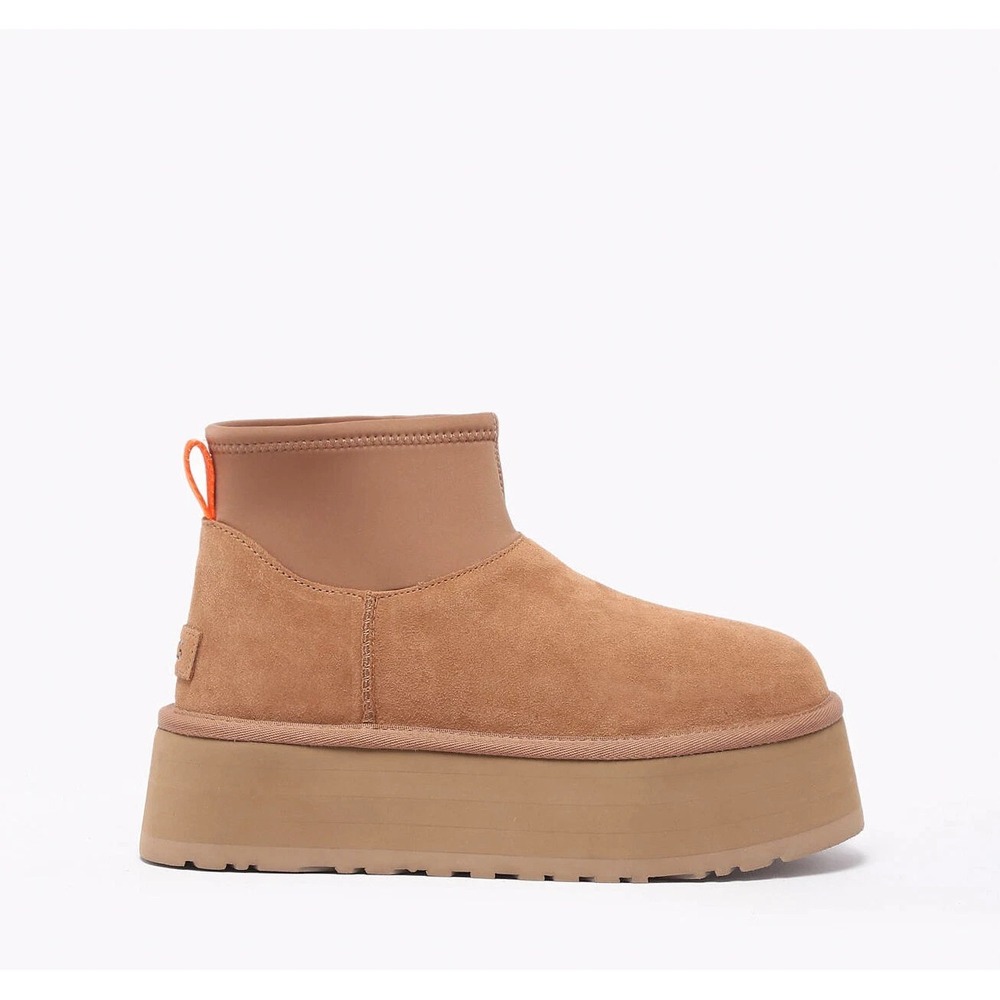 Womens Size 6- UGG Classic Ultra Mini Dipper Platform Women's Boots Chestnut NEW